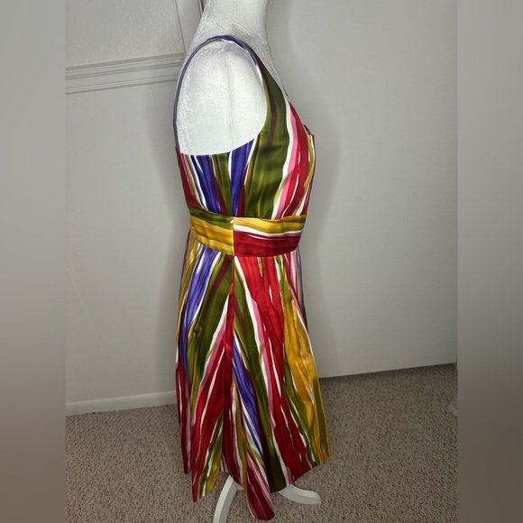 Calvin Klein Red and Yellow Sleeveless Sundress size 4 - Picture 5 of 8